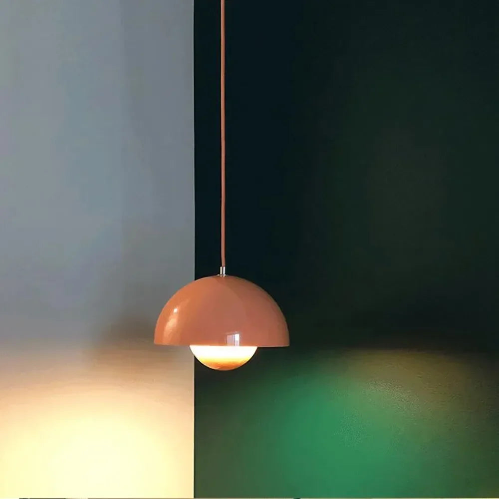 Nordic Flower Semicircular Hanging Pendant Lamp