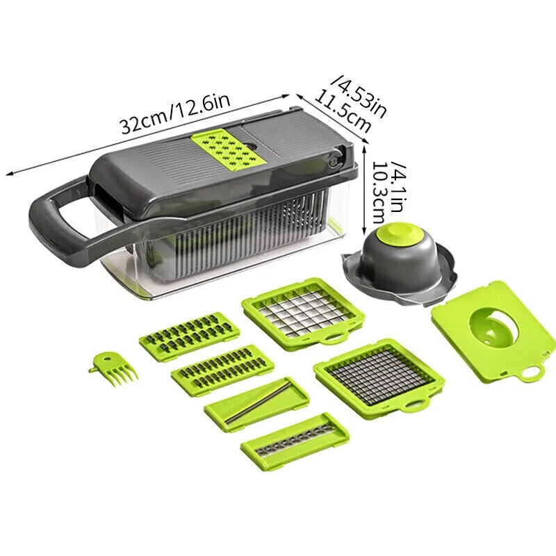 Multifunctional Vegetable Cutter Shredder Slicer Grater