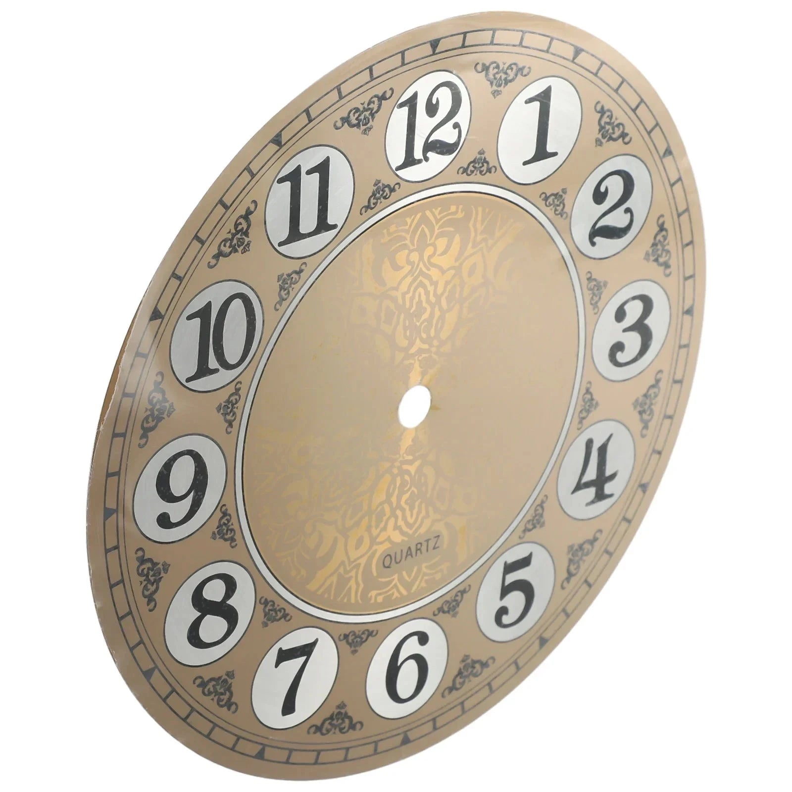 Metal Quartz Vintage Numeral Flat Wall Clock