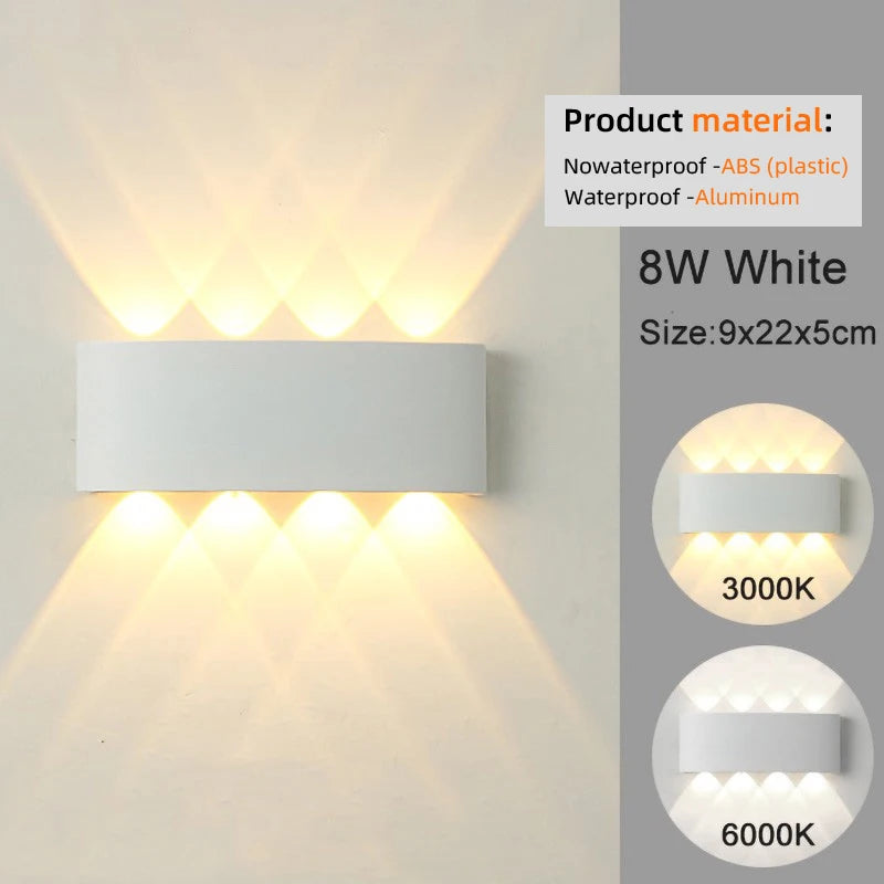 LED Modern Up Down Wall Mount Light Lamp