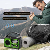 Weather Hand Crank Solar Charging SOS Alarm Radio