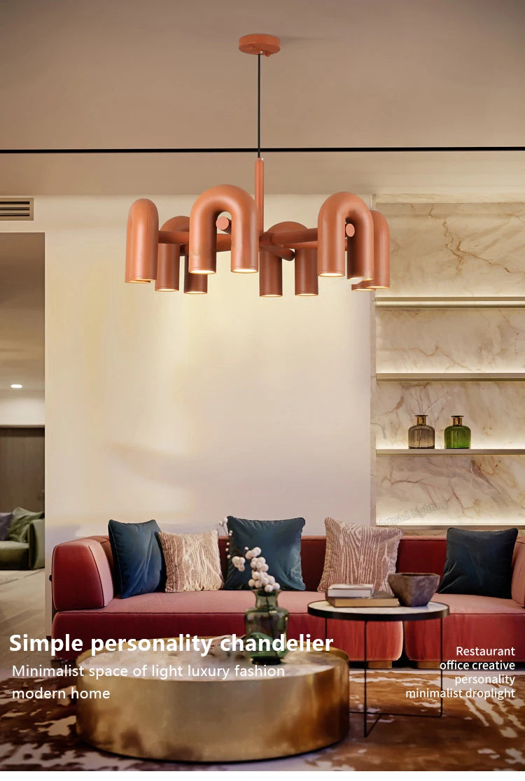 Modern Simple Bauhaus U Shaped Pendant Lamp