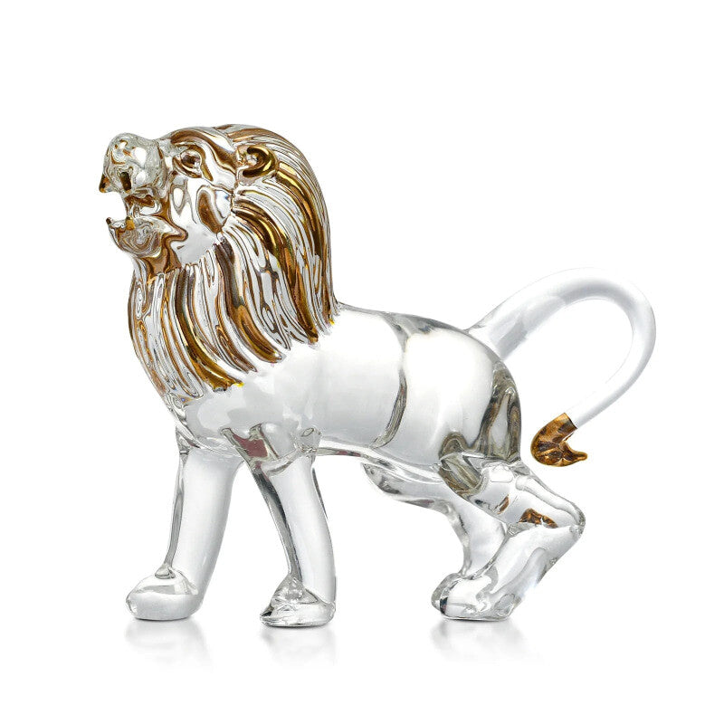 Decoration Of Glass Animal Statues For Tables