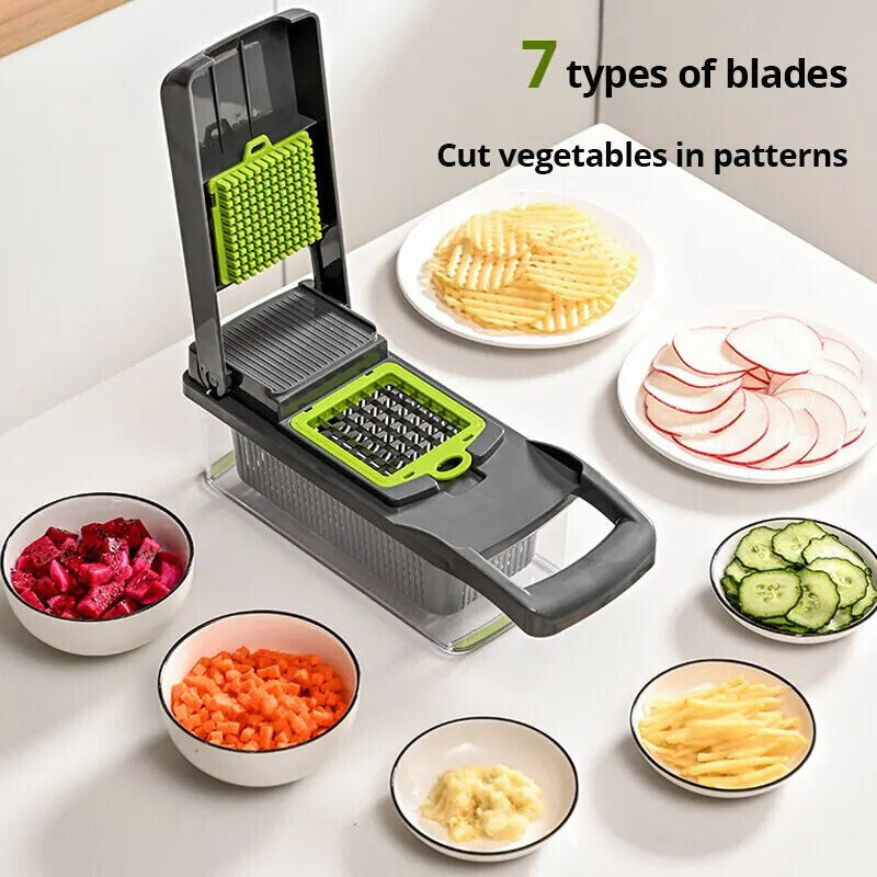Multifunctional Vegetable Cutter Shredder Slicer Grater