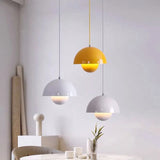Nordic Flower Semicircular Hanging Pendant Lamp
