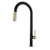 360 Rotation Pull Out Deck Mounted Sink Kitchen Faucet