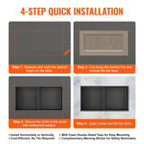 Stainless Steel Wall Inserted Double Shelves Storage