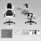 Ergonomic Gaming Heat Massage Lumbar Support Chair