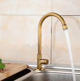 Kitchen Sink Antique 360 Rotation Single Hole Faucet