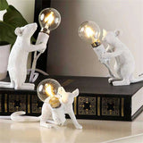 Modern Resin Animal Rat LED Table Lights