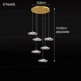 Nordic Circular Modern Chandelier Pendant Lamp