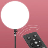 Round LED Video Panel Stand Studio Lamp Light