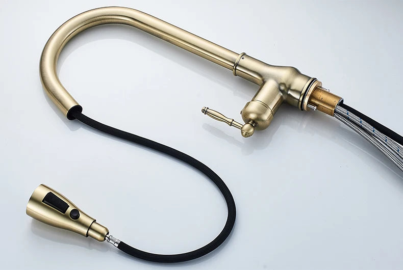 3 Water Modes Pull Out Tap Sprayer Kitchen Faucet