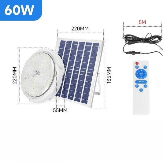 Solar Ceiling Light for Indoor and Outdoor Waterproof IP65