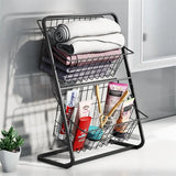 Double Layer Kitchen Organizer Rack Condiment Holder