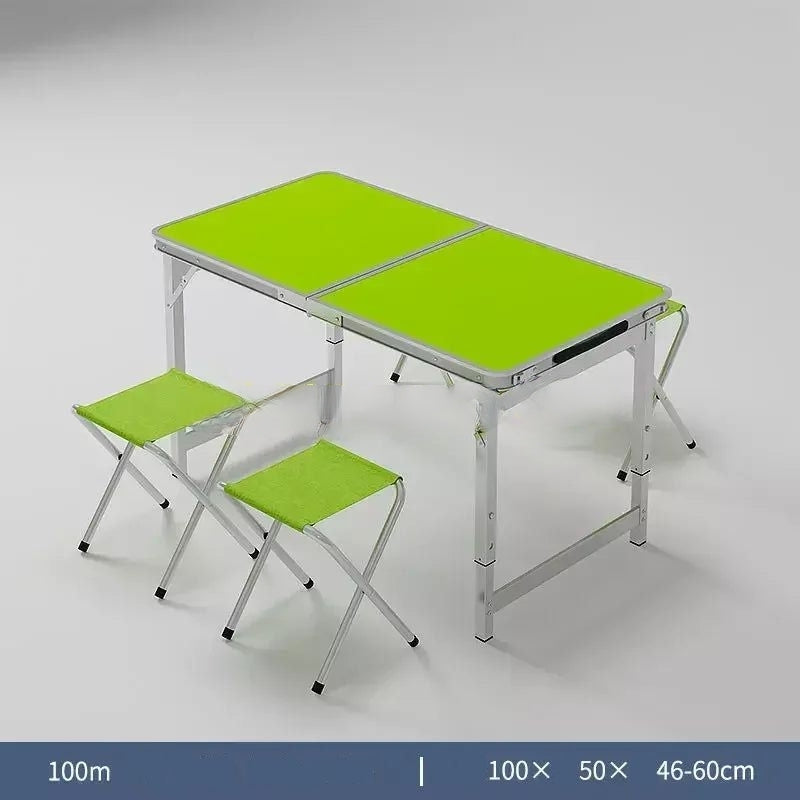 Rectangle Folding Adjustable Height With Handle Table