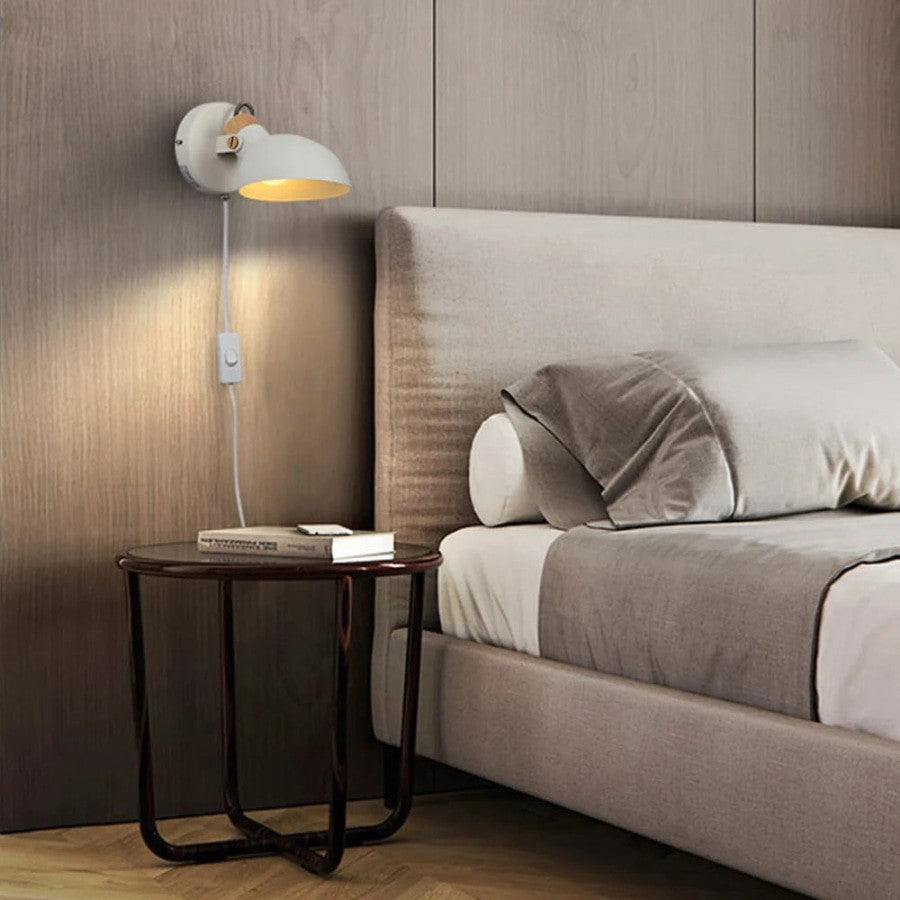 Led Bulb Plug In Wall light With On Off Switch Lamp