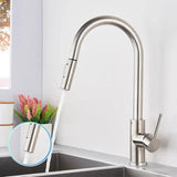 Smart Touch Pull Out Spray 360 Rotation Kitchen Faucet