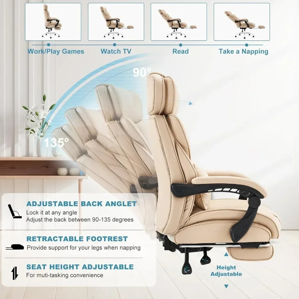 Ergonomic Back Office Adjustable Cushion Chair