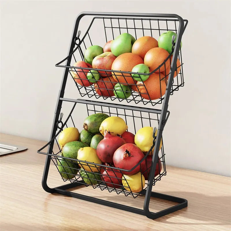 Double Layer Kitchen Organizer Rack Condiment Holder