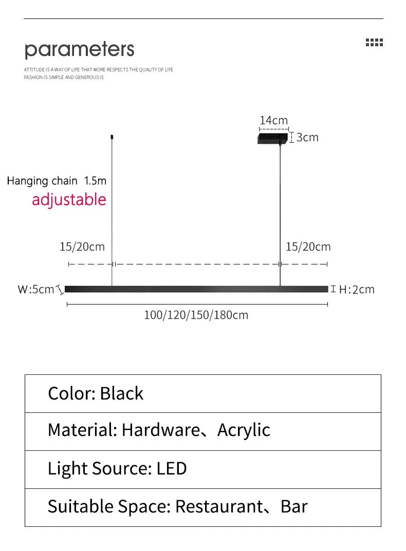 Nordic Modern Minimalist LED Pendant Lamp