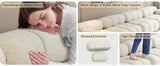 L Shaped Modular Compression Sectional Ottoman 4 Seater Sofa