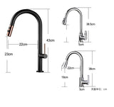 Touch Pull Out Sensor Water Tap Rotate Faucet
