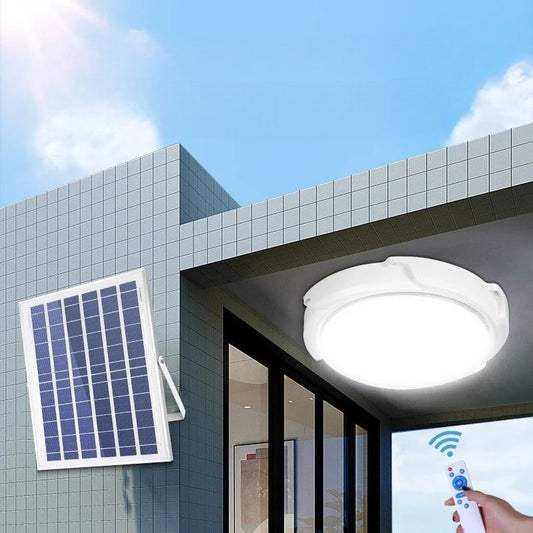 Solar Ceiling Light for Indoor and Outdoor Waterproof IP65