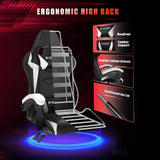 PU Leather Gaming LED Ergonomic Recliner Chair