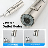 Two Function Single Handle Pull Out Deck Mounted Faucet
