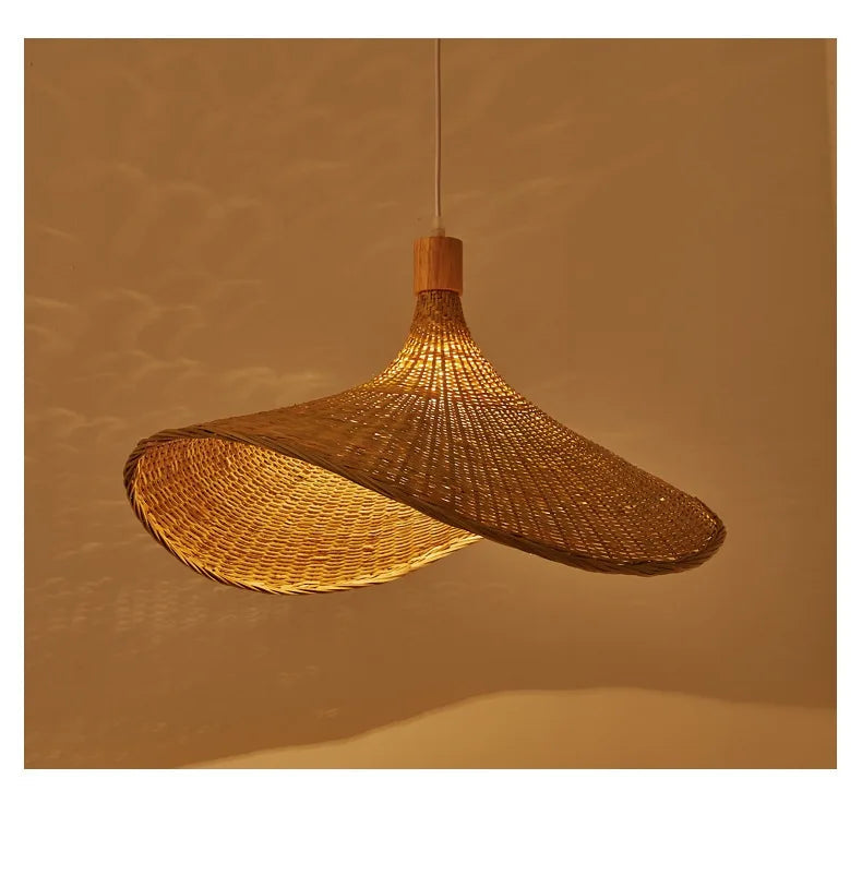 Rattan Bamboo Ceiling Hanging Lamp Pendant Light