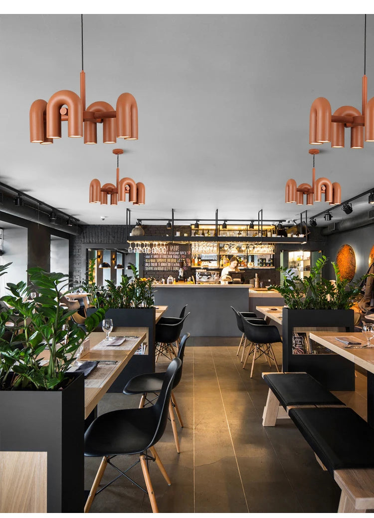 Modern Simple Bauhaus U Shaped Pendant Lamp