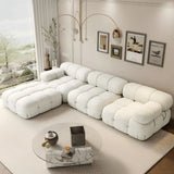 L Shaped Modular Compression Sectional Ottoman 4 Seater Sofa