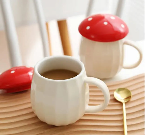 Ceramic Mushroom Cup With Lid