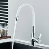 Silica Gel Rotating Deck Mount Kitchen Sink Faucet