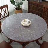 Waterproof PVC Transparent Round Tablecloth