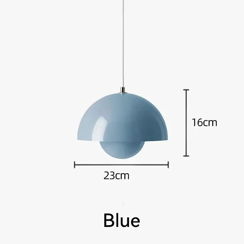 Nordic Flower Semicircular Hanging Pendant Lamp