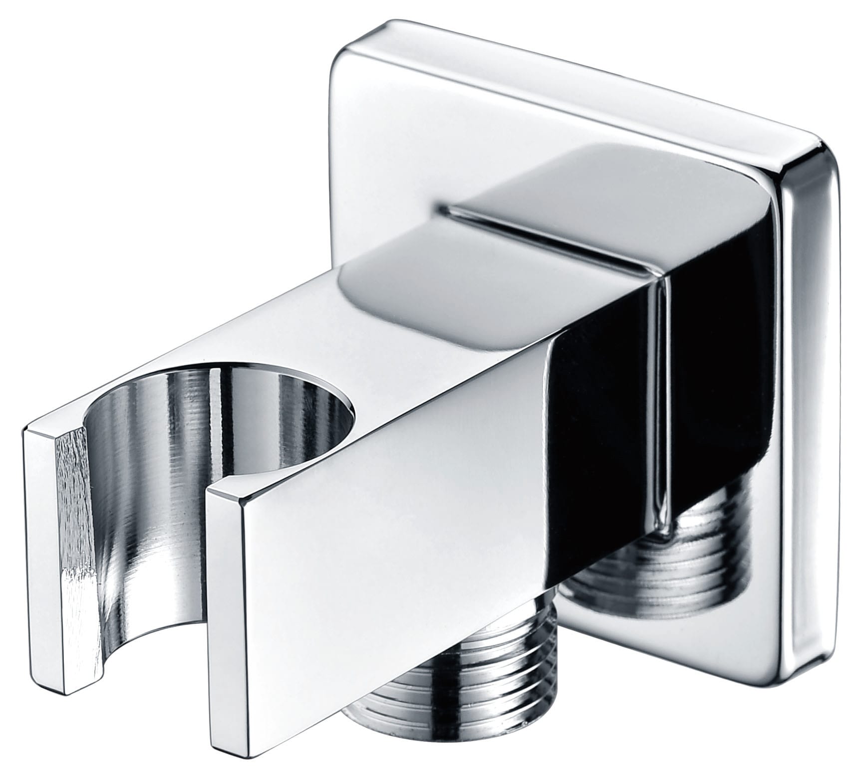 Soporte Cuadrado Para Mango De Ducha Con Salida De Agua