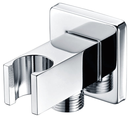 Soporte Cuadrado Para Mango De Ducha Con Salida De Agua