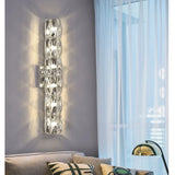 Long Luxury Crystal Modern Wall Lamp