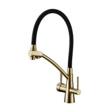 Pull Out Double Handle Single Hole Kitchen Faucet