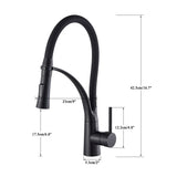 360 Degree Rotation Pull Down Sprayer Sink Faucet