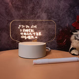 3D Acrylic Rewritable Board Table Lamp