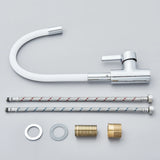 Silica Gel Rotating Deck Mount Kitchen Sink Faucet