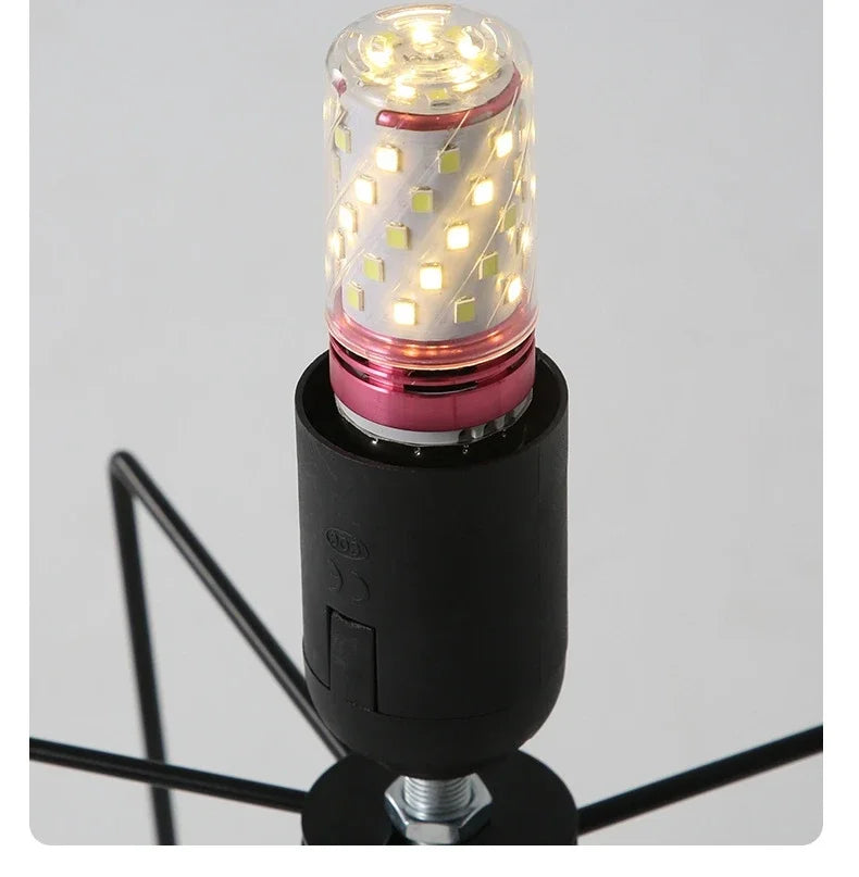 Japanese Paper Standing Light Button Switch Lamp