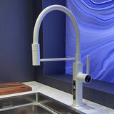 LED Panel Deck Mounted Flexible Hose Sink Kitchen Faucet