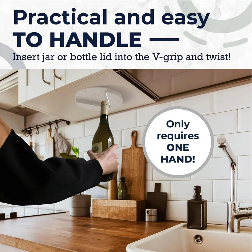 Under Cabinet Hand Easy Grip Bottle Jar Opener