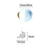 Moon Minimalist Beside Astronaut  Wall Lamp