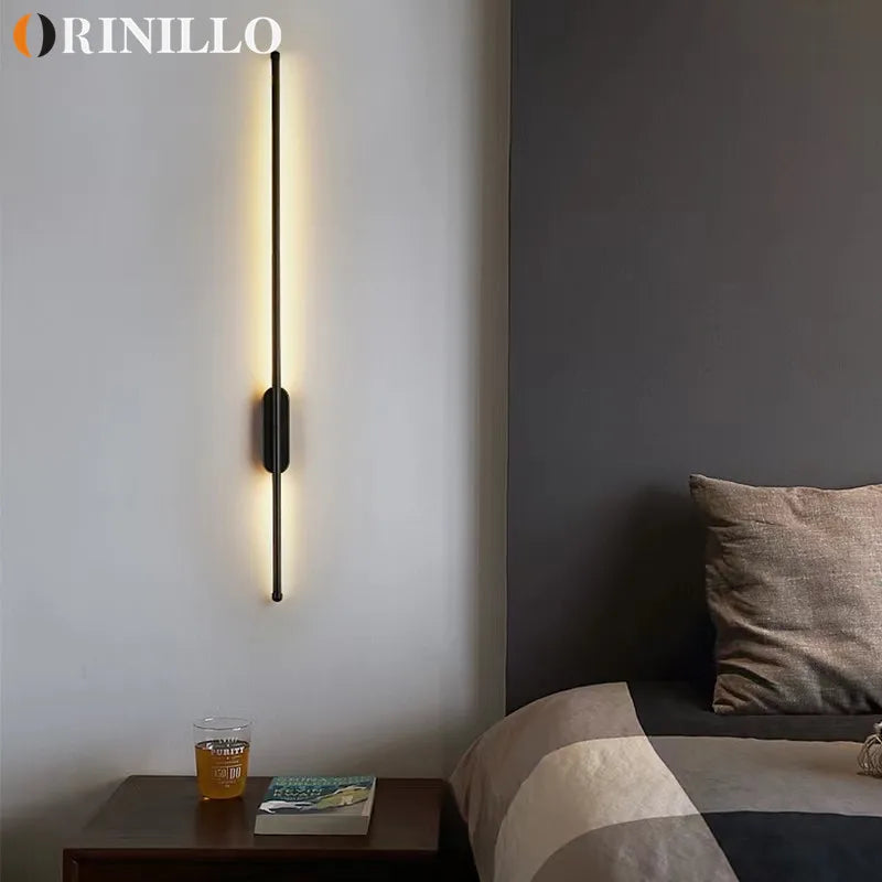 Modern Minimalist LED Long Pendulum Wall Lamp