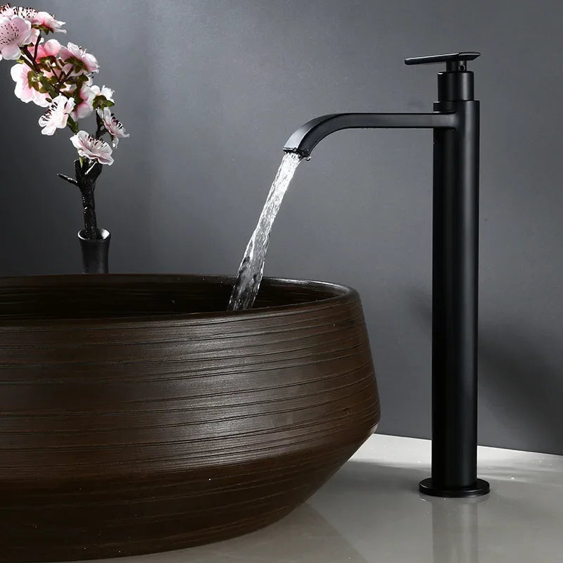 Waterfall Tall Basin Tap Sink Bathroom Faucet